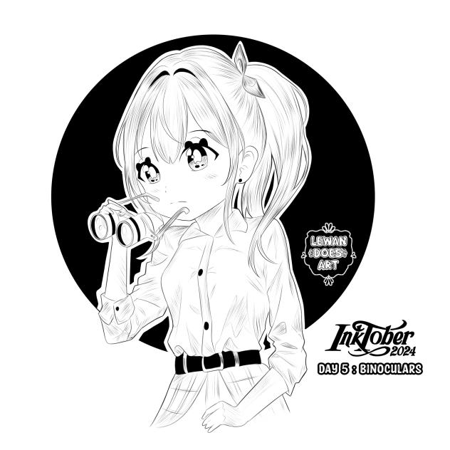 INKTOBER 2024 DAY 5 BINOCULARS