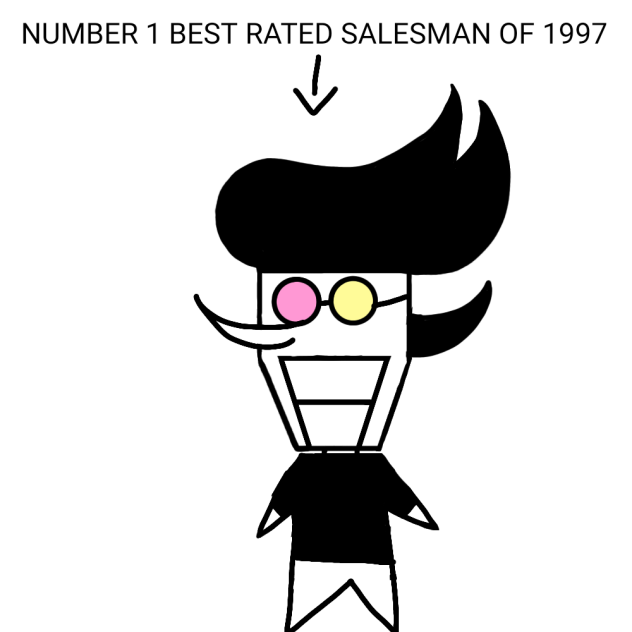 SPAMTON NO.1 BEST RATED SALESMAN OF 1997