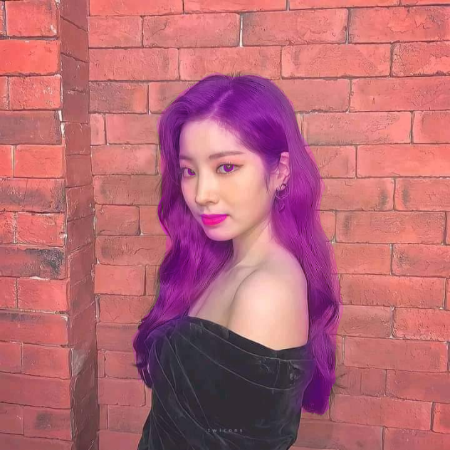 kim dahyun violet 💜hair
