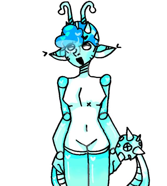 My First PC drawing🤍💚💙