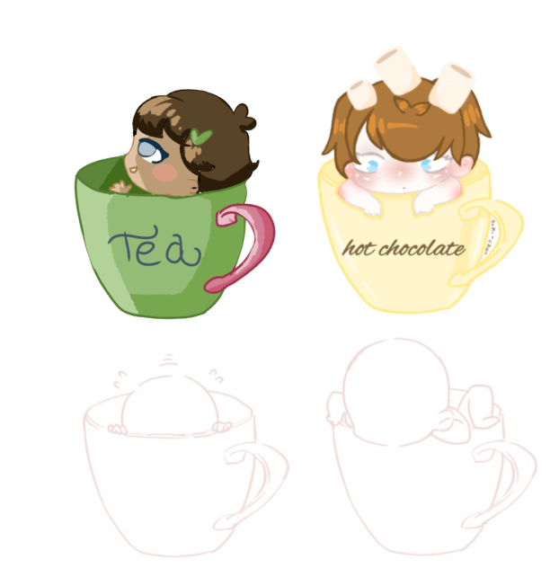 Chibi Tea Cuppers