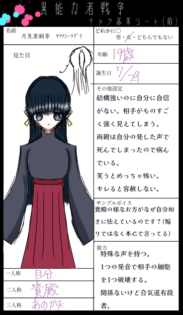 #いのせんキャラぼ