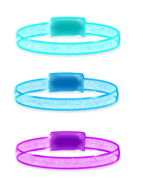 Wristband glitters 01a