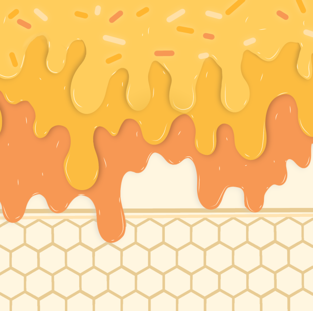 Honey drips pattern🍯