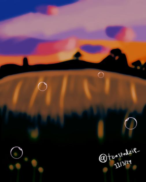 blowing bubbles…