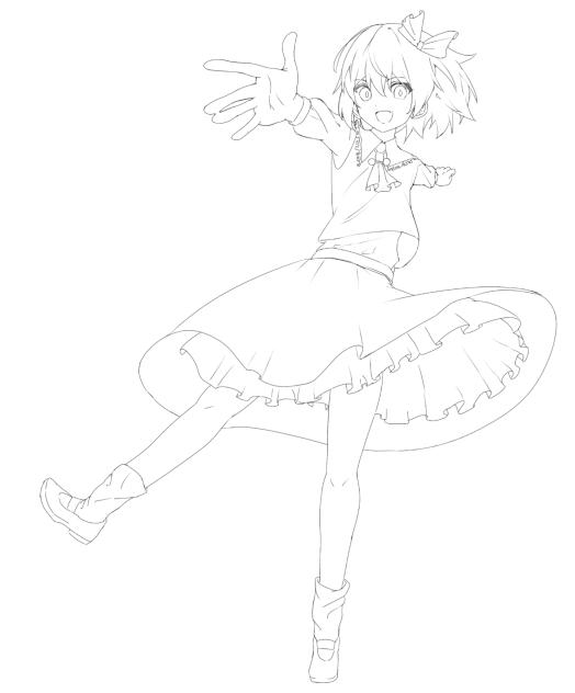 ルーミア　線画