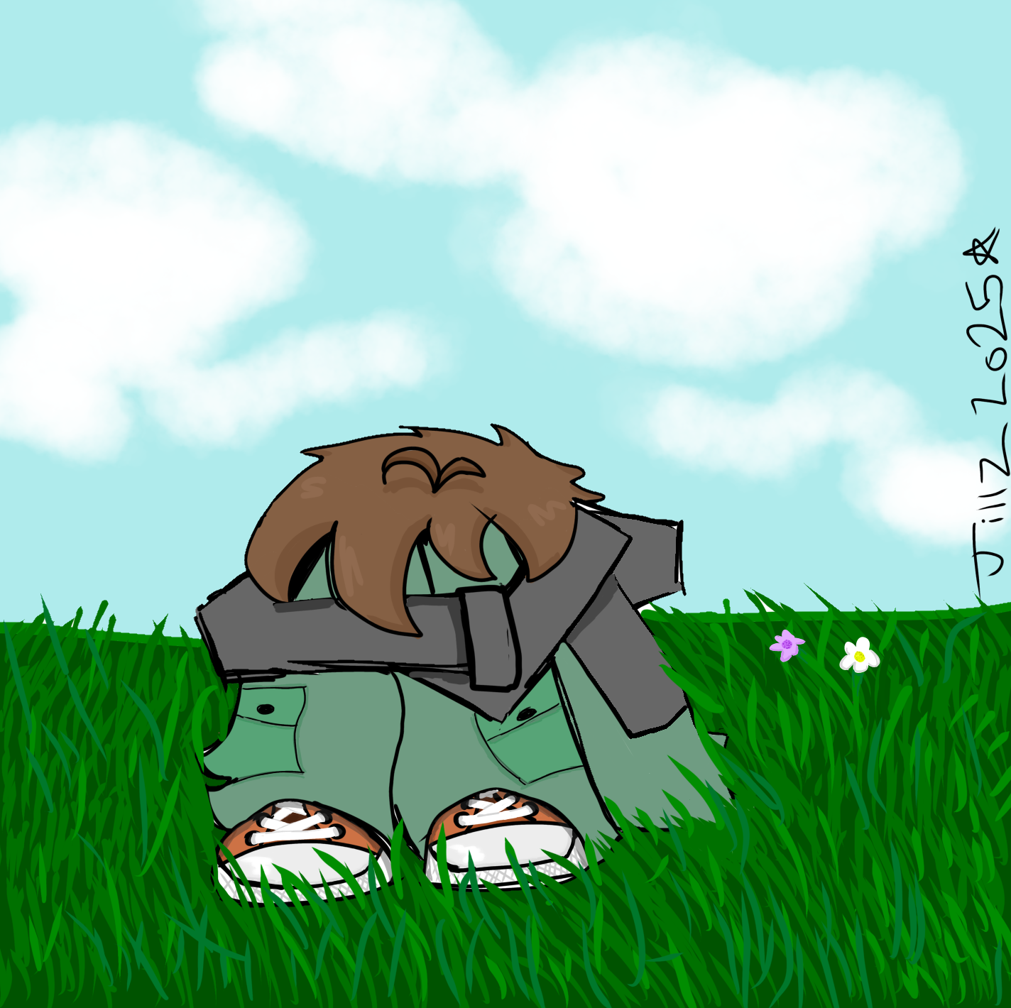 Aspen is a sad bean - ibisPaint