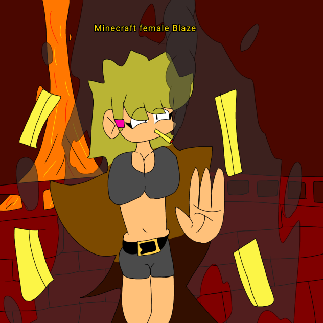 Minecraft female Blaze