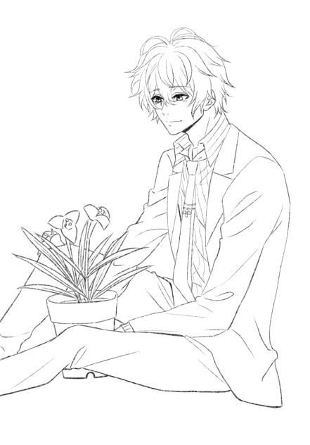 観音坂独歩とチグリジア　線画