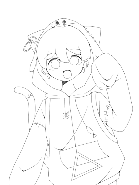 ぬるくん 線画