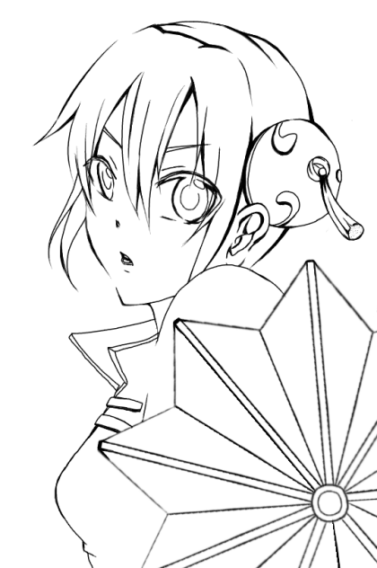 【銀魂】線画【神楽】