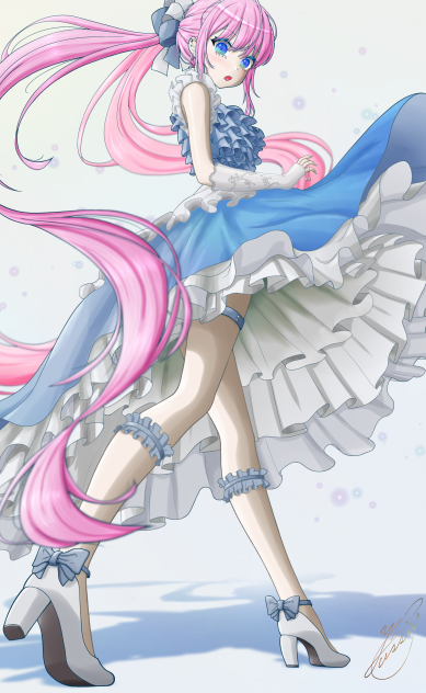 スカートひるがえして