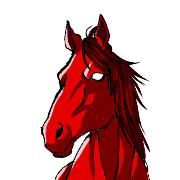 Crimson horse