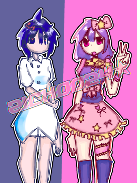☆ah yes polar opposites🖤⛓️💖💅★