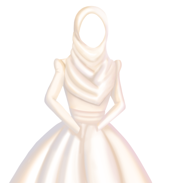 Hijab wedding dress