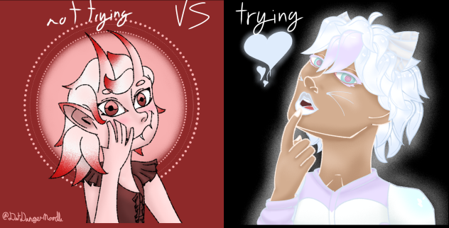 Not trying vs trying