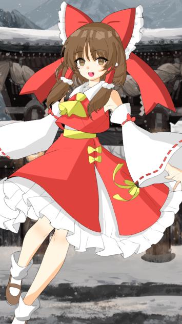 東方霊夢塗ってみた！！
