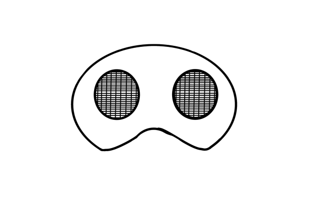 Therian mask template without ears