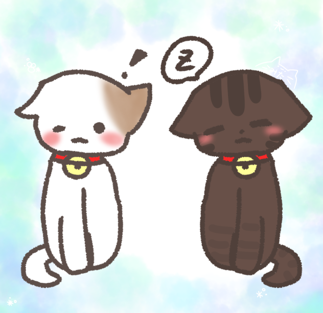 2匹の猫