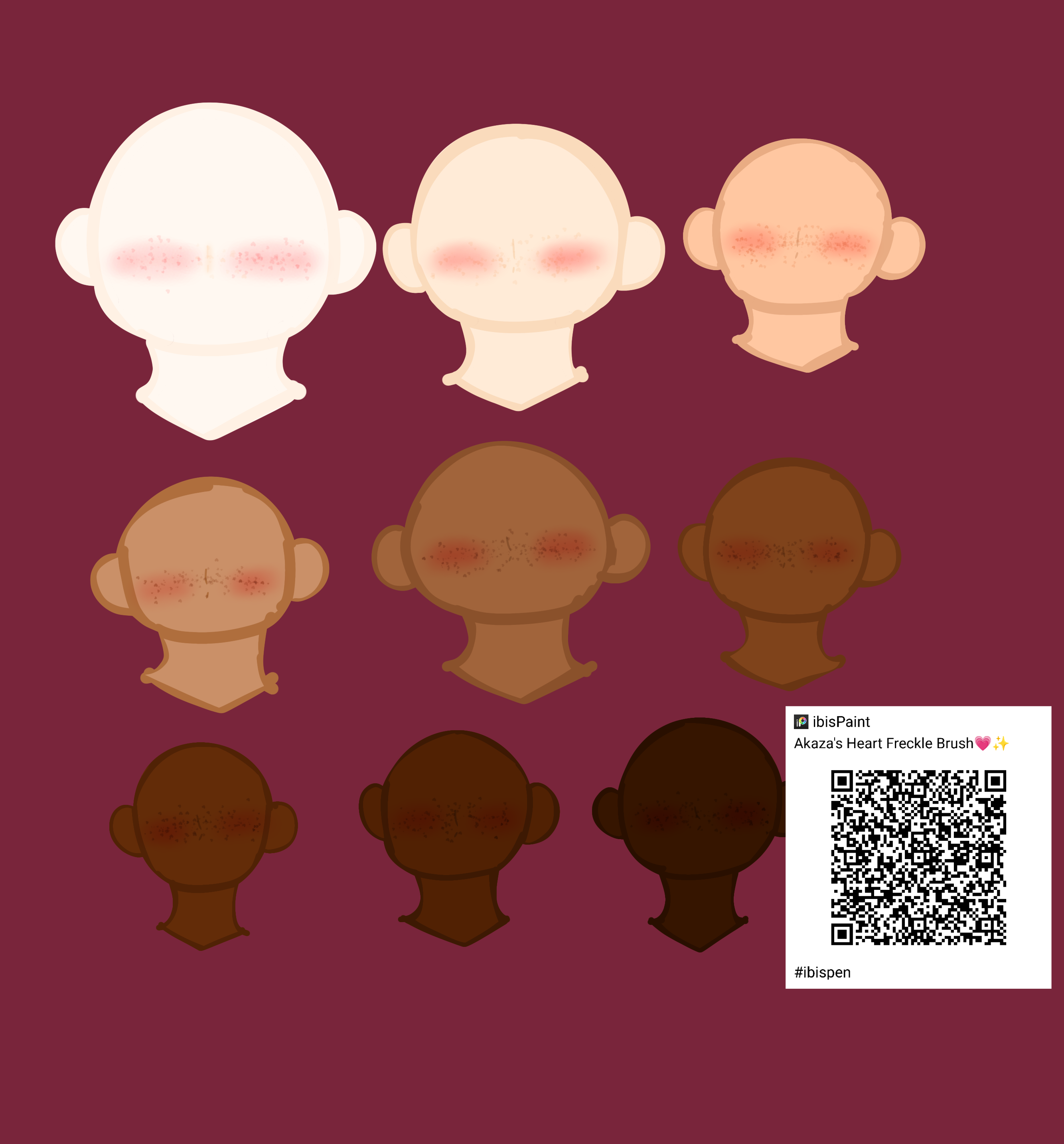 Heart Freckle Brush💗 ibisPaint