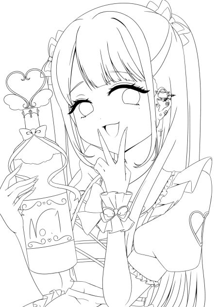 🦊地雷ちゃん線画 - ibisPaint