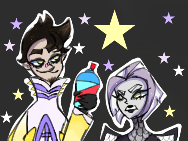 adam and lute doodle