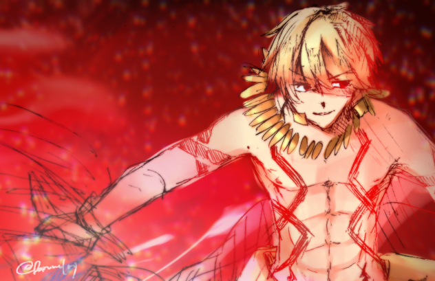 世界を裂くは我が乖離剣 Ibispaint