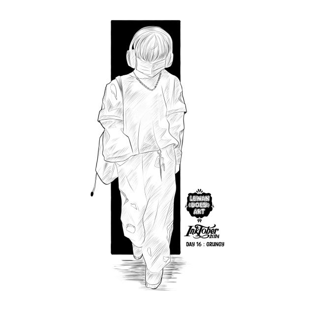 INKTOBER 2024 DAY 16 GRUNGY
