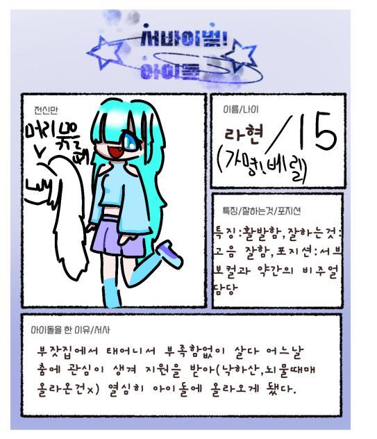 서바이벌! 아이돌 제출