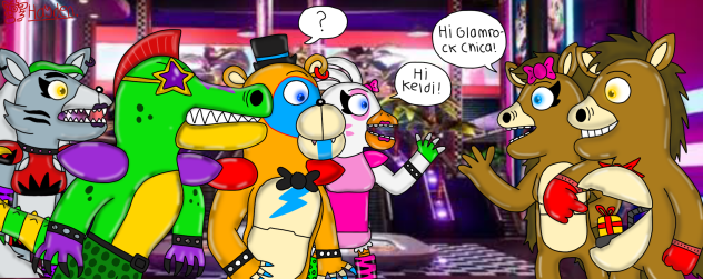 The glamrocks meets kuldi and keldi