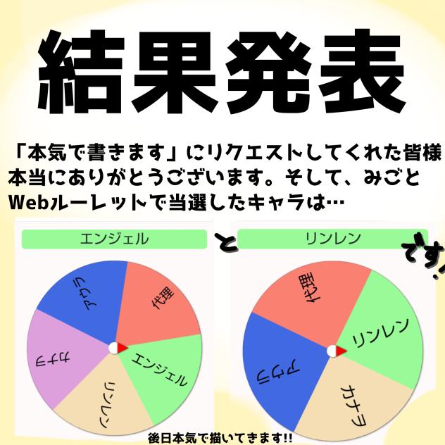結果発表！！