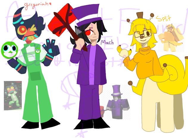 Drawing Regretevator characters pt 7
