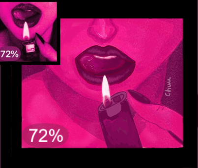 burning lips - ibisPaint