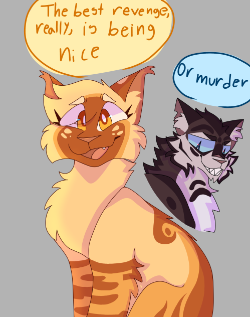 Mothwing and Hawkfrost