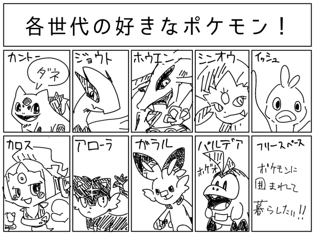 好きなポケモン！