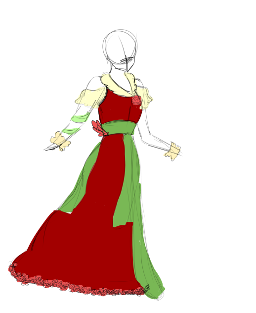 Rose dress - ibisPaint