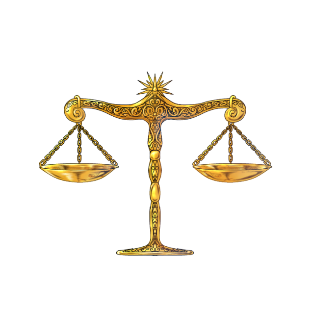 天秤　balance scales