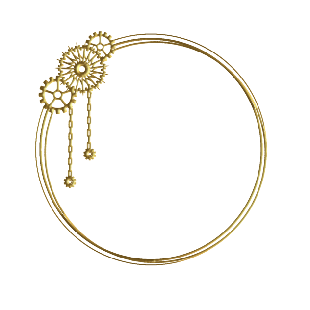 circle border golden