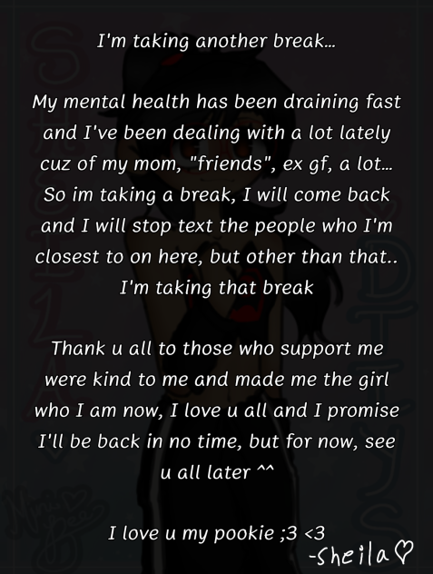 Taking a break ❤️