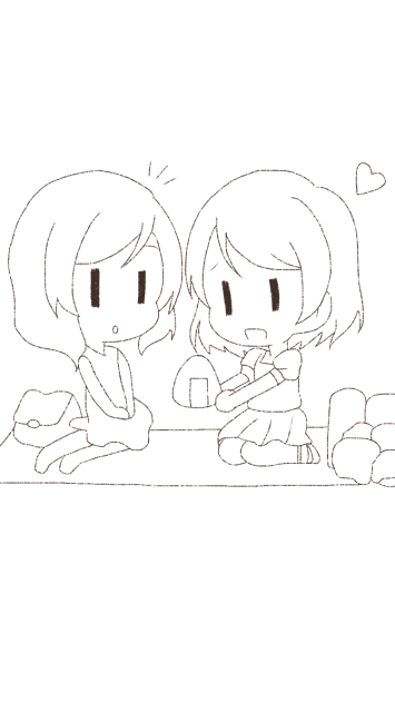 ちびライブ！まきぱな 線画