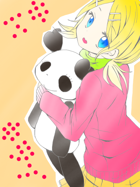 鏡音リン 塗ってみた