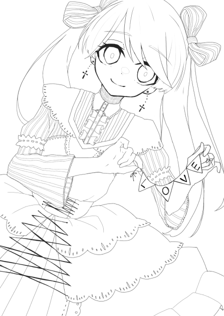 ロリータ    線画