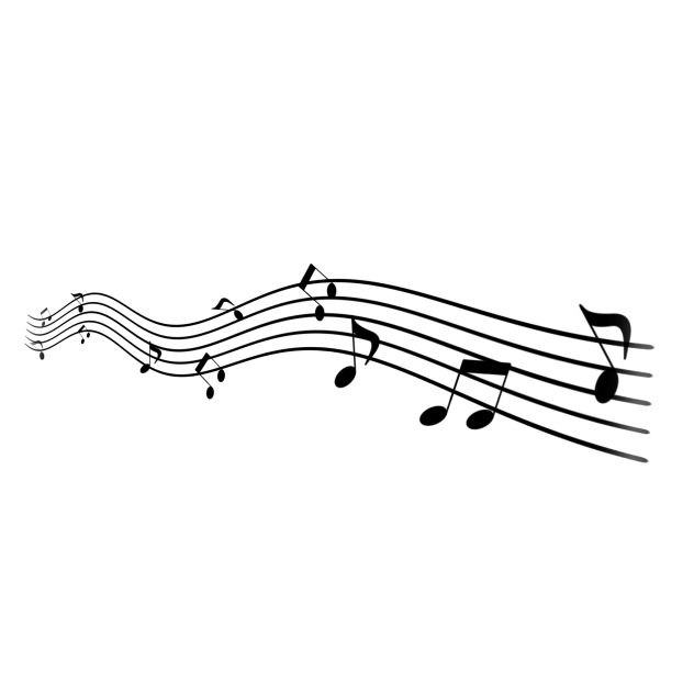 Music notes sticker