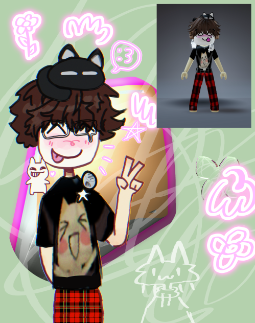 My roblox character teehee