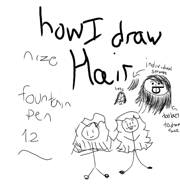 blep ( how I draw hair )