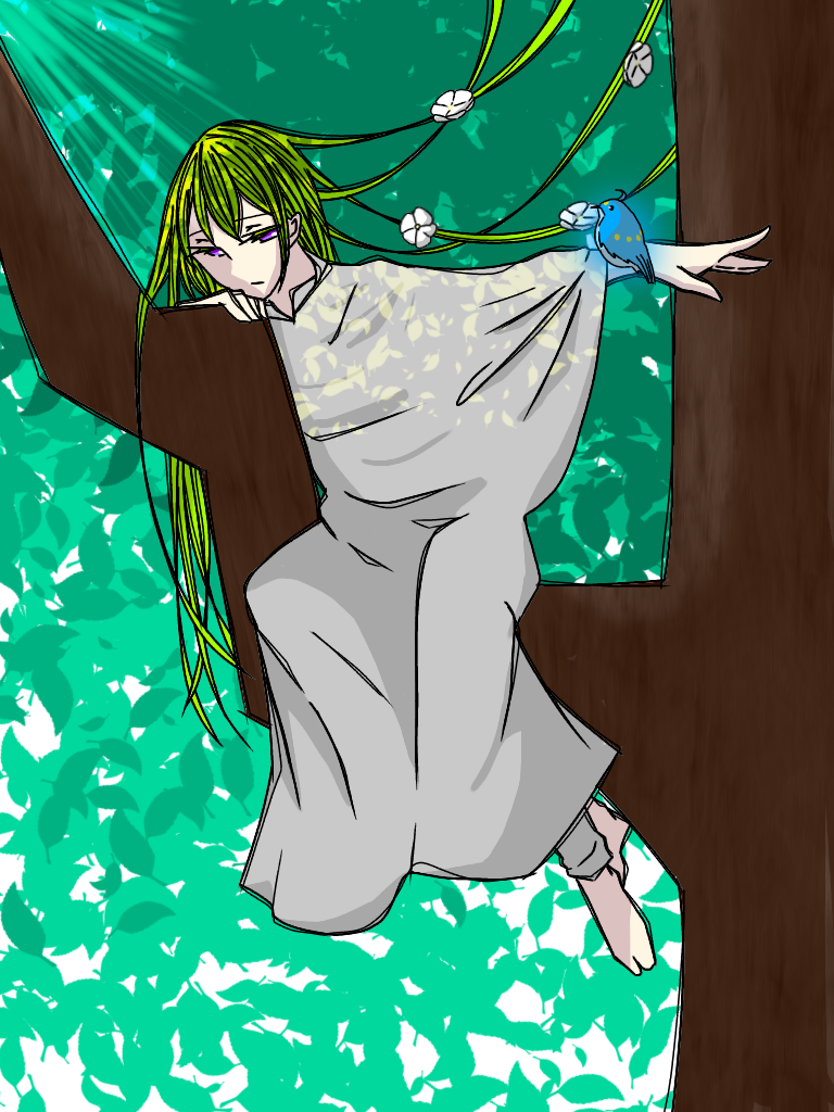 fgo 中国　タピオカ特典チェキ　キングゥ (エルキドゥ) キングゥ - ibisPaint