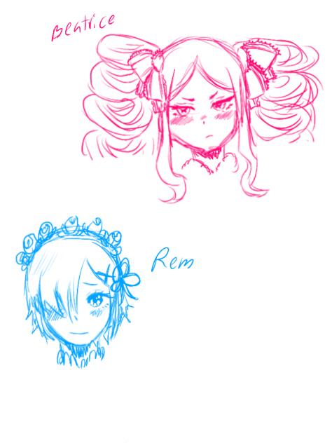 Rem and Beatrice Re Zero