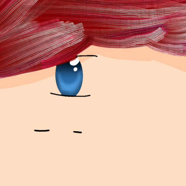 red hair and blue eyes