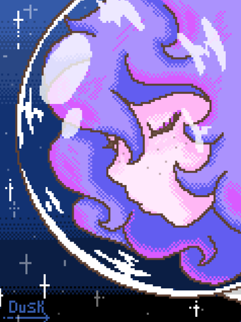 Pixel Space Girl
