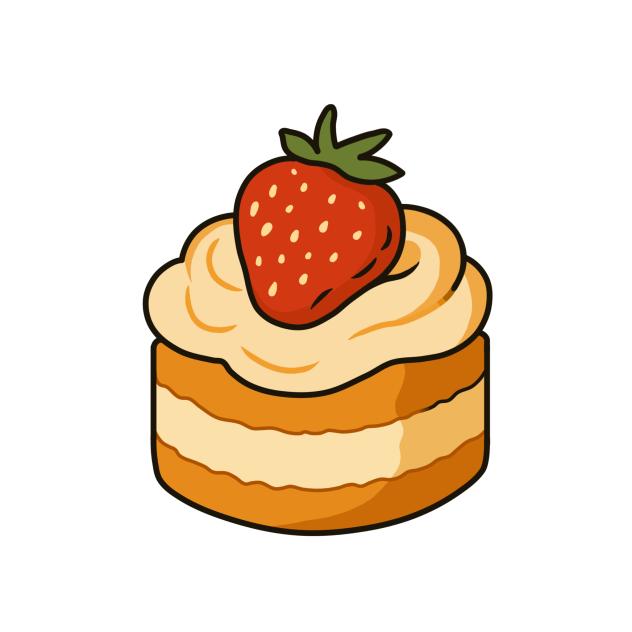 Strawberry cream cake